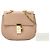 Chloé Drew Crossbody de piel de cordero granulada marrón Small Castaño Carne - vista 8