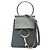 Bolsa de pulso Faye Chloé azul em couro de bezerro e camurça mini Azul claro