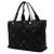 Chanel Black Old Travel Line Nylon Tote Schwarz - Ansicht 2
