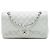 Chanel White Medium Classic Caviar Double Flap Branco Fora de branco