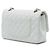 Chanel White Medium Classic Caviar Double Flap Branco Fora de branco - vista 2