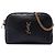 Autre Marque Pouch Gaby Saint Laurent mini in pelle di agnello matelassé nera con zip Nero