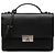 Borsa business Gucci in pelle di vitello nera con diamanti Nero