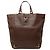 Borsa Tote Gucci Abbey D Ring in vitello marrone Marrone scuro