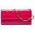 Portafoglio con catena Lady Dior in pelle vernice rosa Cannage di Dior