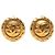 Chanel Gold CC vergoldete Clip-On Ohrringe Golden
