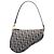 Autre Marque Diorissimo Mini Saddle Pochette aus blauem Canvas Marineblau