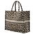 Dior Brown Mizza Large Embroidered Canvas Leopard Book Tote Castaño - vista 2
