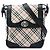 Burberry Beige Nova Check Canvas Crossbody-Tasche Braun