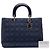 Autre Marque Dior Blue Large Denim Cannage Lady Dior Bleu Bleu Marine - vue 7
