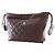 Clutch Chanel Brown CC Quilted Lambskin con cordón y correa Castaño - vista 11