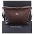 Clutch Chanel Brown CC Quilted Lambskin con cordón y correa Castaño - vista 6