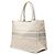 Autre Marque Bolso Book Tote Dior Gray Medium de lona bordada Oblique Castaño - vista 2
