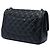 Chanel Black Jumbo Classic Lambskin Double Flap Preto - vista 2