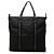 Tote Gucci in nylon GG nero con banda Web