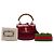 Bamboo Bolsa Gucci Red Mini Calfskin Web 1947 com alça de bambou Vermelho Bordeaux - vista 6