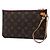 Louis Vuitton Brown Monogram Neverfull Pouch MM Braun - Ansicht 2