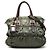 Bolsa Prada Green Tessuto Gaufre Satchel Verde Verde escuro