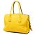 Bolsa Prada Yellow Vitello Daino Zip Top Satchel Amarelo - vista 2
