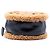 Clutch rotonda Chanel in pelle di pecora lucida stropicciata con bordo in shearling nero e catena - vista 3
