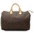 Louis Vuitton Brown Monogram Speedy 35 Castaño