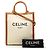 Céline Celine Brown Small Canvas Vertical Cabas Satchel Marrom Bege - vista 7