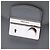 Bolso Satchel Prada Mini Saffiano Lux Sound Lock Gris Castaño - vista 5