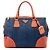 Prada Handtasche aus Denim mit blauen Saffiano-Besatz