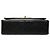Chanel Black Medium Tall Classic Lambskin Double Flap Preto - vista 3