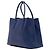 Prada Blue Large Saffiano Cuir Double Satchel Bleu - vue 2