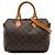 Louis Vuitton Brown Monogram Speedy Bandouliere 25 Marrone