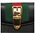 Portafoglio piccolo a tre scomparti Gucci in pelle di vitello nera Web Sylvie Nero - vista 5