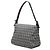 Fendi Gray Zucchino Canvas Double Flap Mamma Marrone - vista 2
