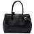 Borsa Satchel Prada Bibliotheque in vitello City nero