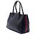 Borsa Satchel Prada Bibliotheque in vitello City nero - vista 2