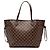 Louis Vuitton Brown Damier Ebene Neverfull MM Marrone - vista 2