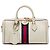 Bolsa de mão Gucci Ophidia com alça superior em couro de bezerro branco tamanho Medium
