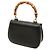 Gucci Black Grained Calfskin Bamboo Night Nero - vista 2
