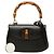 Gucci Black Grained Calfskin Bamboo Night Nero - vista 7