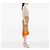 Balenciaga Orange Croc Embossed Leather Motocross Le Cagole XS Arancione - vista 6
