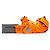 Balenciaga Orange Croc Embossed Leather Motocross Le Cagole XS Arancione - vista 7
