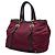 Bolsa Satchel Prada em Tessuto com acabamento em couro de bezerro macio vermelho Bordeaux - vista 2
