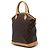 Louis Vuitton Brown Monogram Lockit Vertical Castaño - vista 2