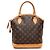 Louis Vuitton Brown Monogram Lockit PM Castaño
