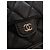 Bolsa Chanel preta em pele de cordeiro acolchoada CC com mini bolsa de aba Preto - vista 4