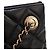 Bolsa Chanel preta em pele de cordeiro acolchoada CC com mini bolsa de aba Preto - vista 7