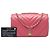 Chanel Pink Mini Chevron Calfskin Statement Flap Rosa - vista 6