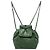 Chanel Beijing 2 in 1 Rucksack aus grünem gestepptem Kalbsleder Olivgrün