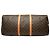 Louis Vuitton Brown Monogram Keepall Bandouliere 60 Marrone - vista 3