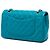 Chanel Blue Medium Classic Iridescent Caviar Double Flap Blau Türkis - Ansicht 2